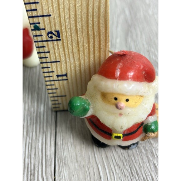 Vintage Russ Christmas Candle Figurines Santa Snowman Lot Of 6 Unused READ - Picture 15 of 15